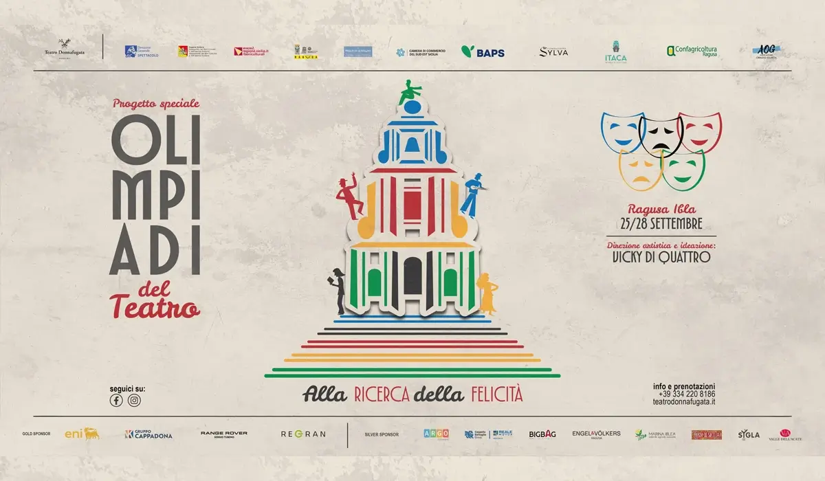 Locandina orizzontale de Le Olimpiadi del Teatro